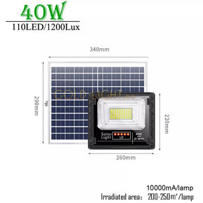 Projecteur LED Solaire 200W Panneau Solaire/Batterie [WR-MTX-200W-CW]