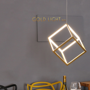 Suspension CARÉ 3D GOLD